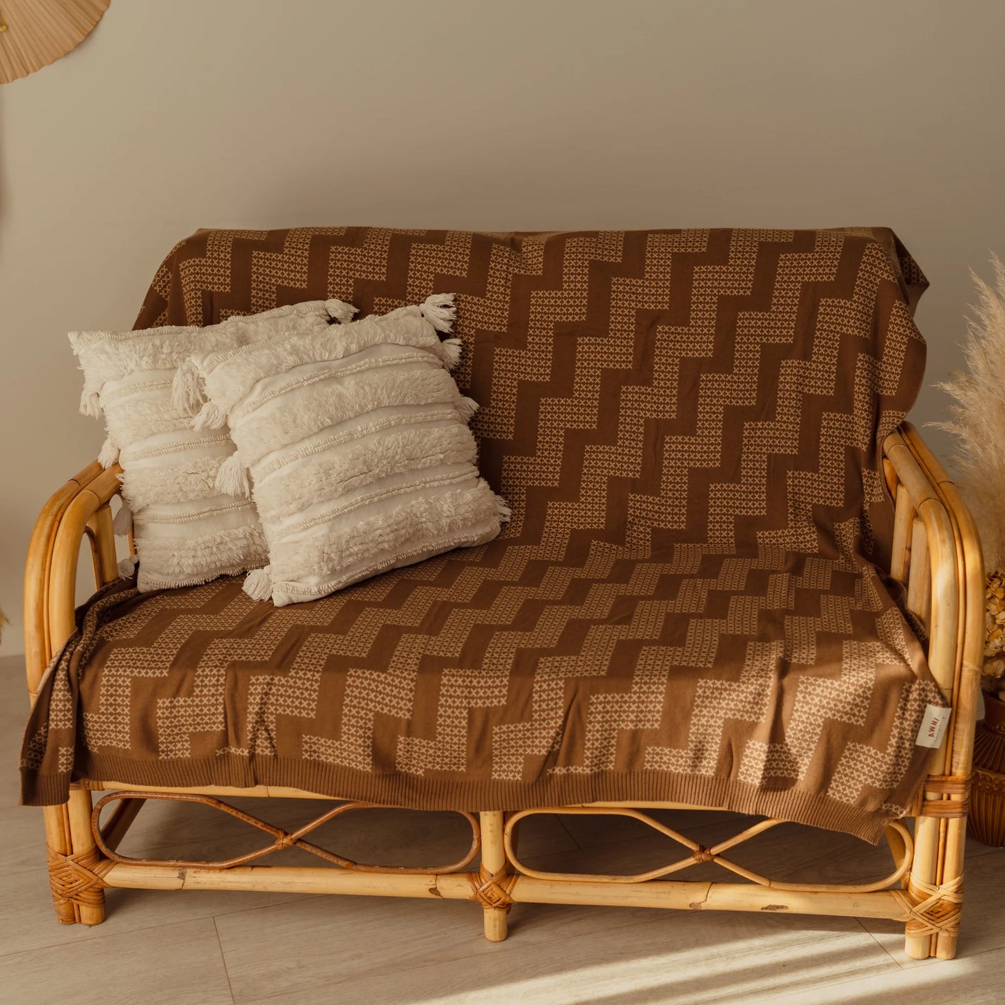 Poutama Blanket - Throw Size (Parauri)