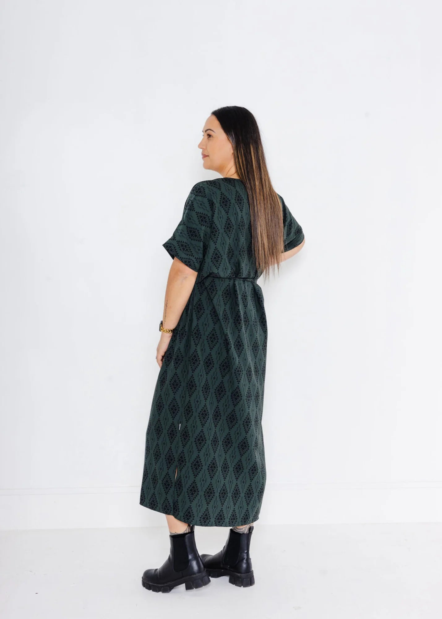 Purapura Whetū Dress - Green