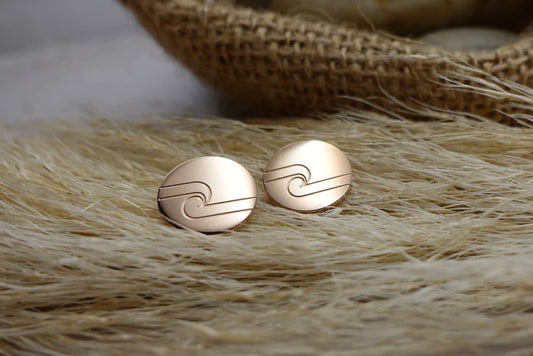 Tino studs - Rose gold 12mm