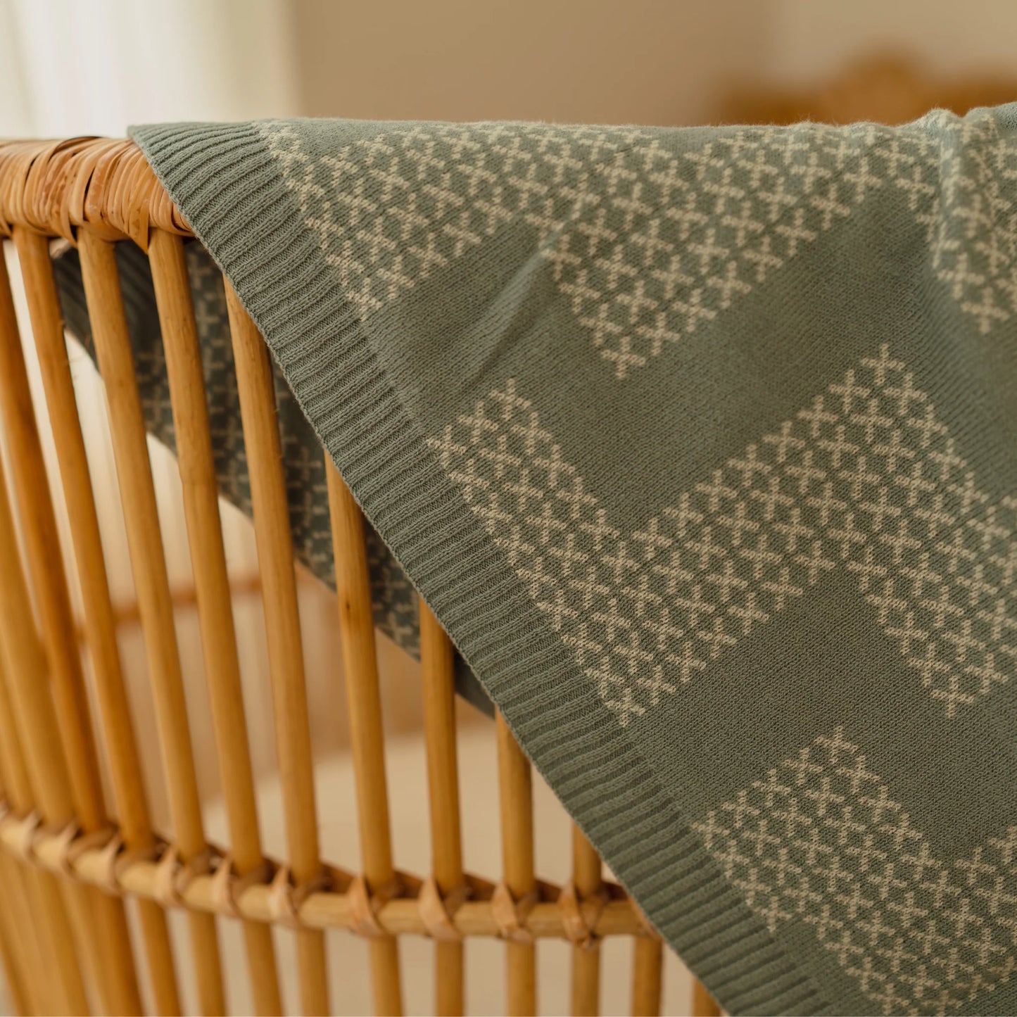 Poutama - Pēpi Knitted Blanket