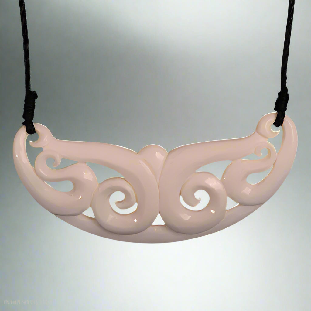 Breast plate - Bone Koru