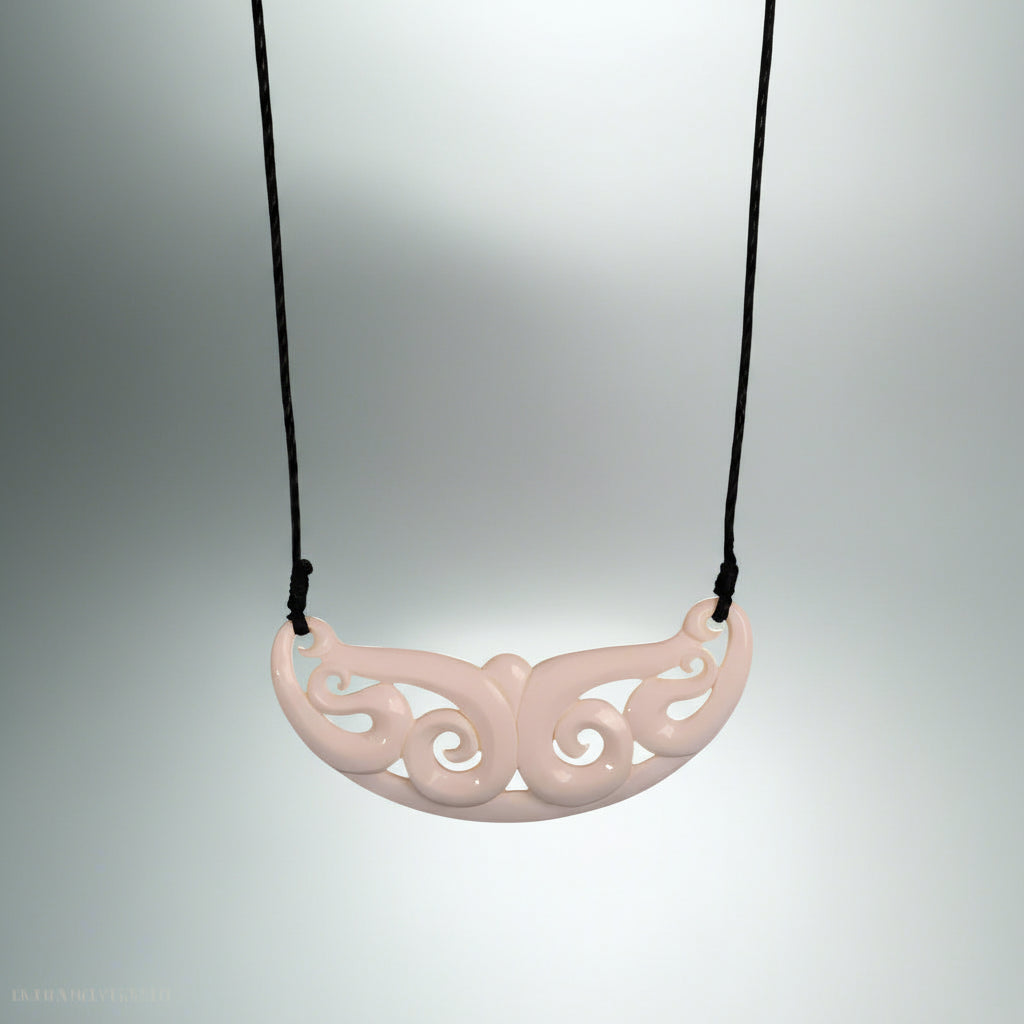 Breast plate - Bone Koru