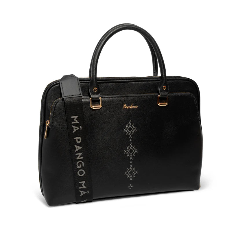 Puawai Laptop Bag - Pāngo Black