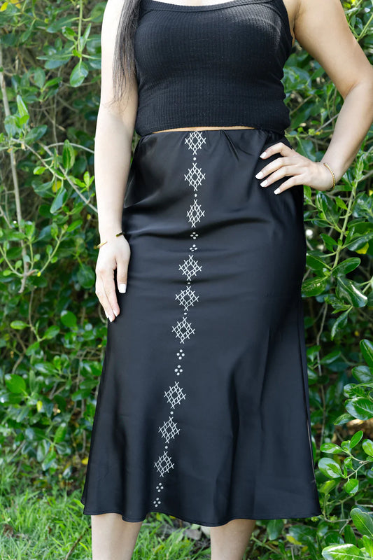 Puāwai Skirt - Black