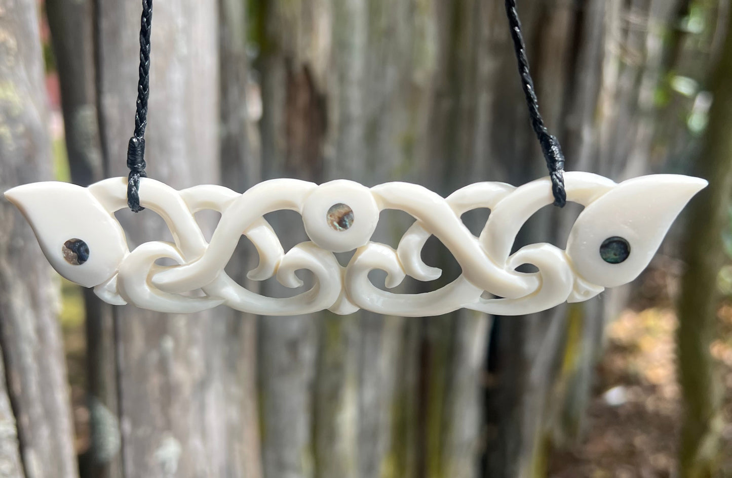 Bone breast plate - Manaia