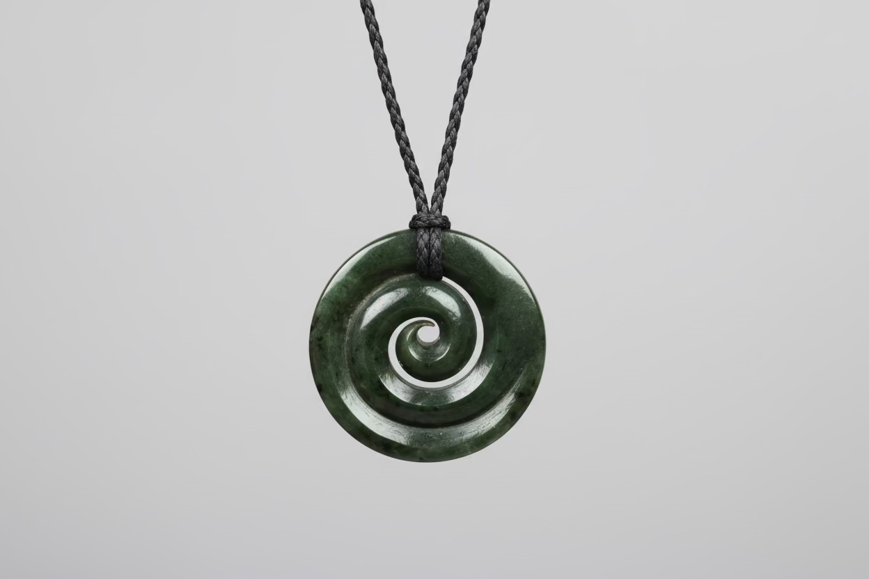 Jade Koru Pendant
