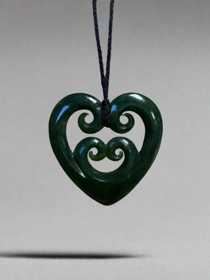 Jade Pendant - Four Koru