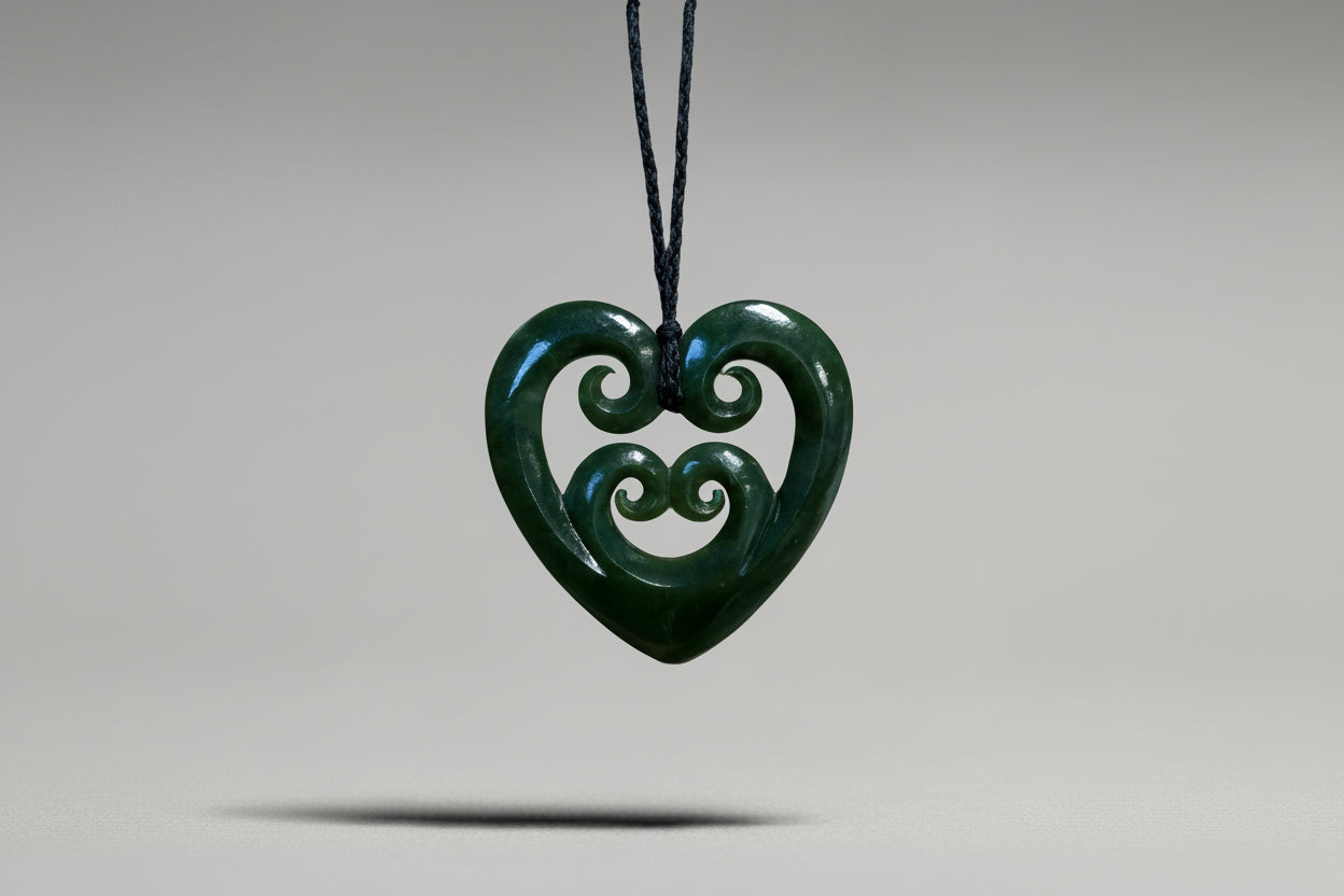 Jade Pendant - Four Koru