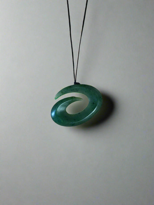 Jade Koru Pendant - Matt