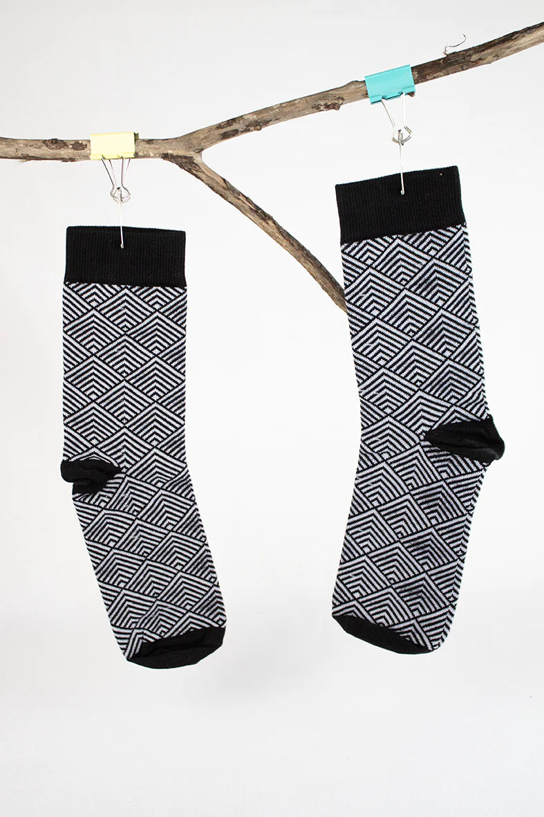 Unisex Socks Kaokao design White/Black