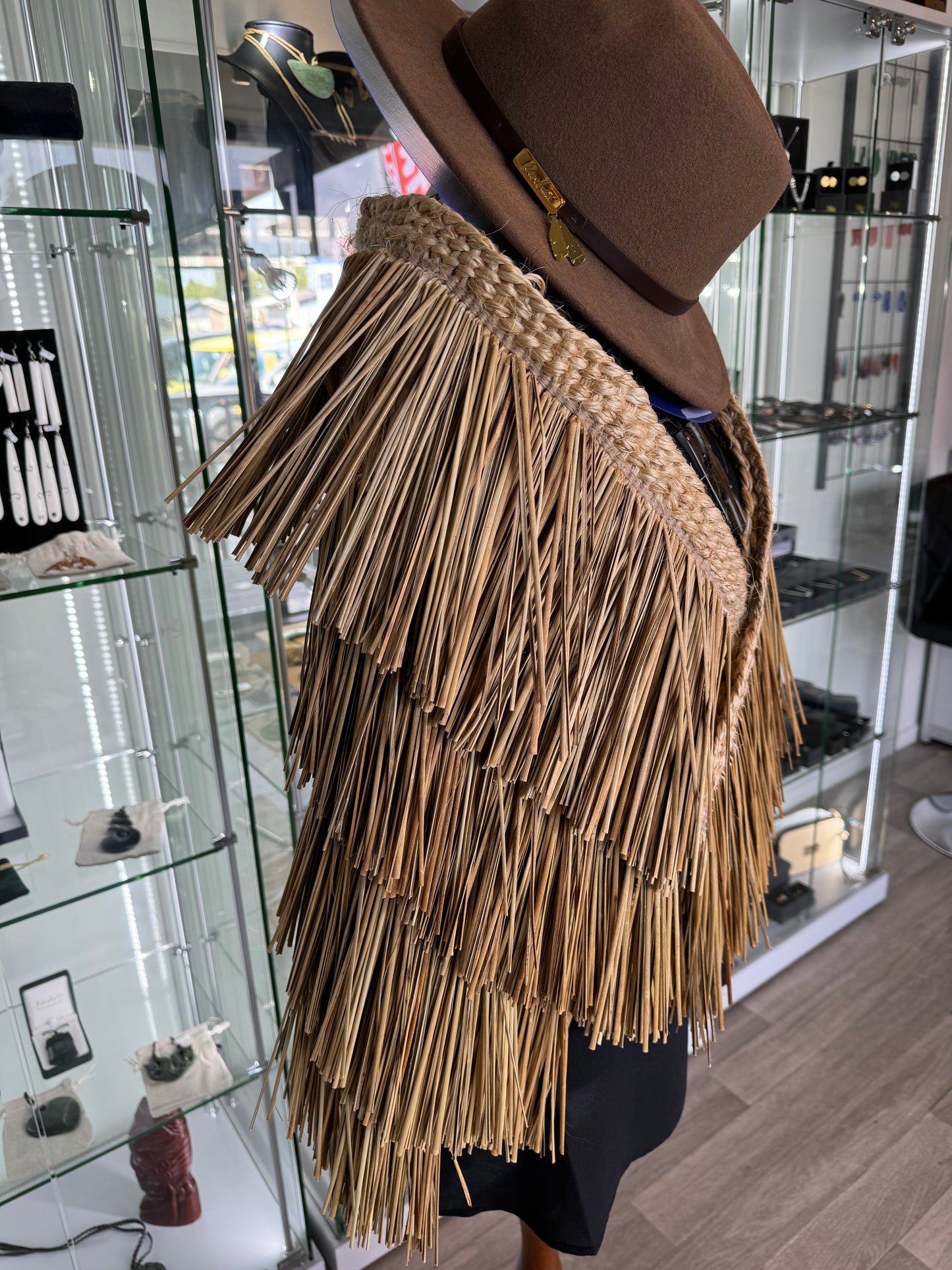 Pake made with Harekeke and Muka