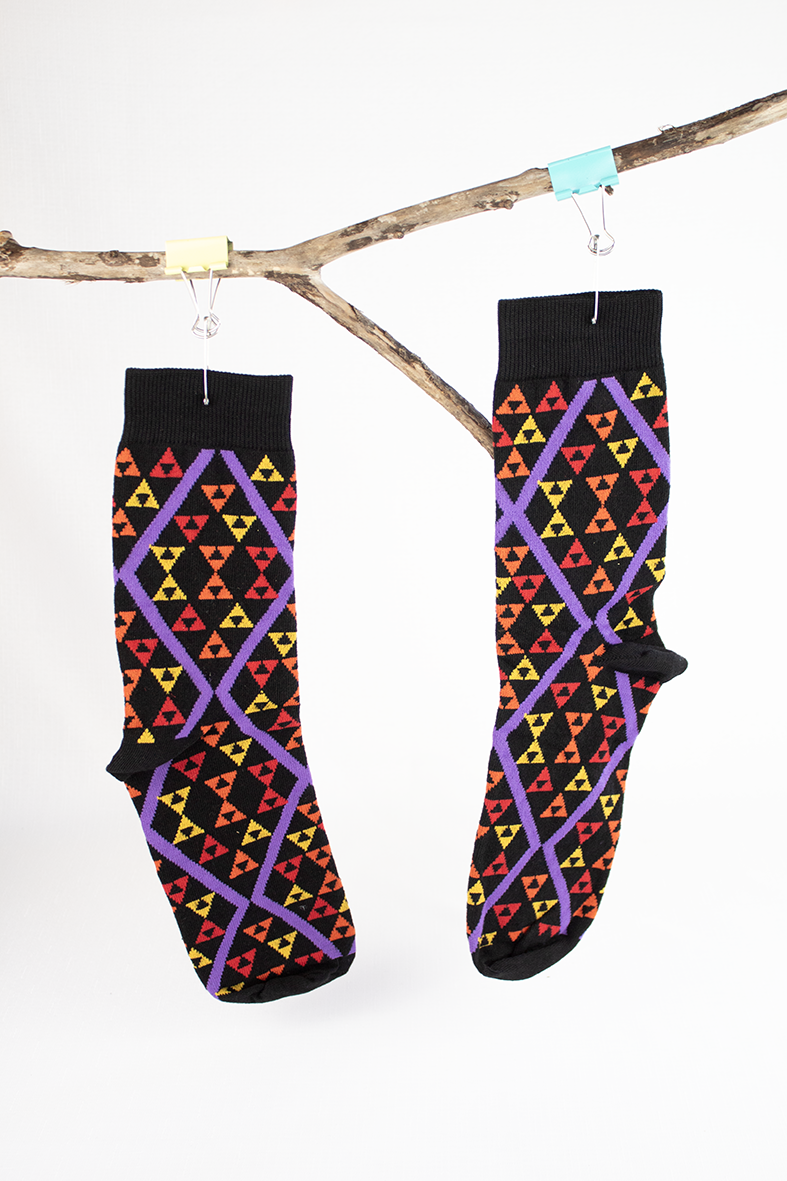 Unisex Socks - Pātiki Design Rainbow