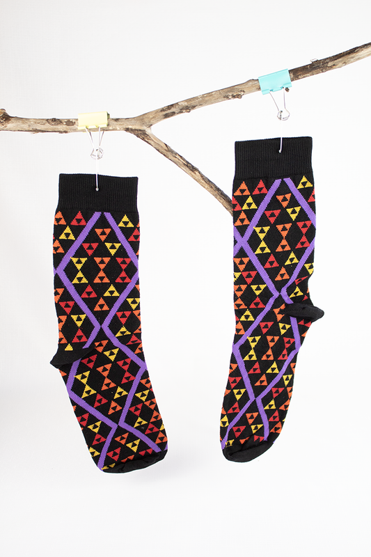 Unisex Socks - Pātiki Design Rainbow