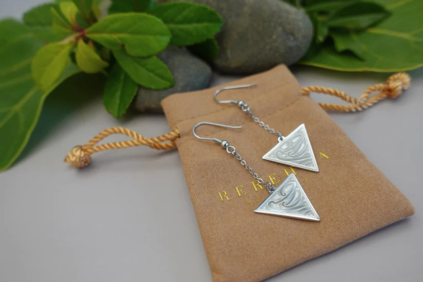 Tapatoru Drop earrings - Silver