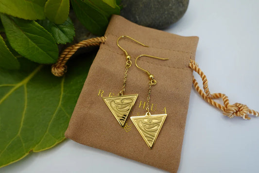 Tapatoru drop earrings - Gold