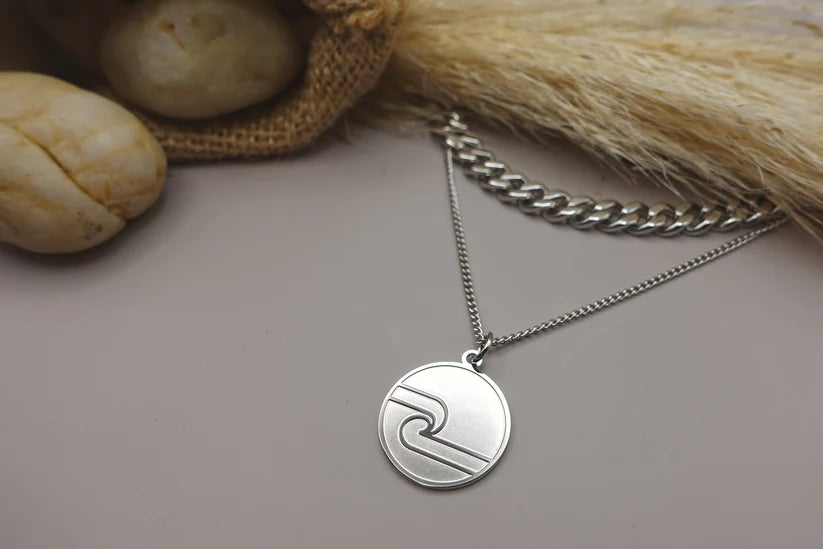 Tino Two Chains Necklace - Silver