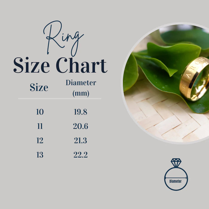 He Aroha Mutunga Kore wide bevelled ring - Silver