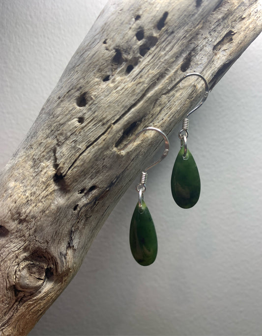 Jade drop earrings