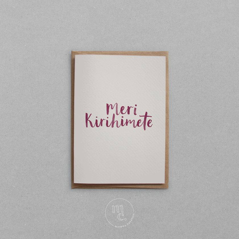 Meri Kirihimete - Card