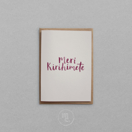 Meri Kirihimete - Card