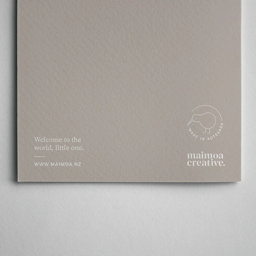 Nau mai e te pēpi ki te ao mārama - Card