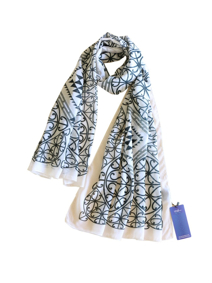 Scarf - Putiputi White