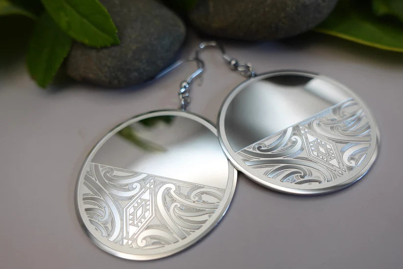 Manawa Earrings - Silver