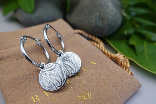 Mangōpare Hoops - Silver