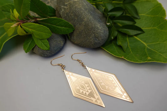 Whatu Earrings - Rose Gold