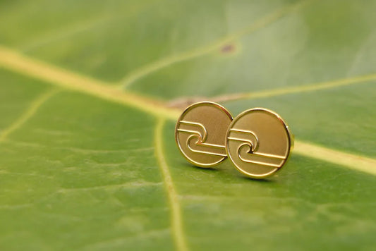 Tino studs - Gold 10mm