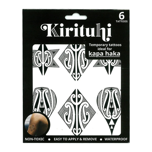 Kirituhi - Maori Temporary Tattoo 6PK