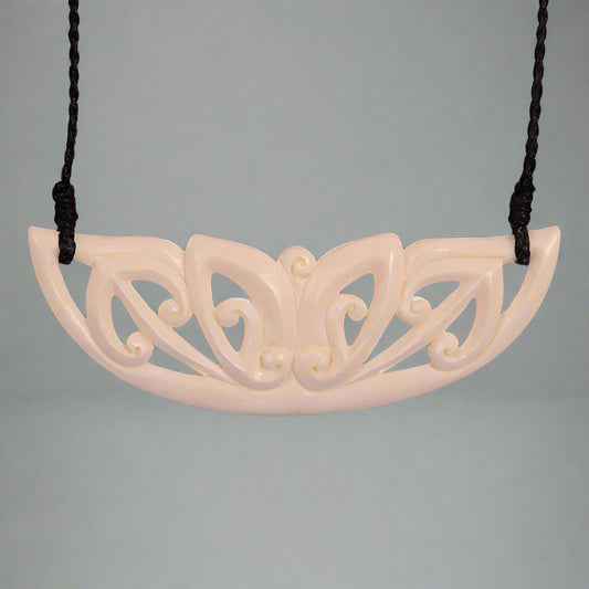 Bone Koru Breastplate Necklace