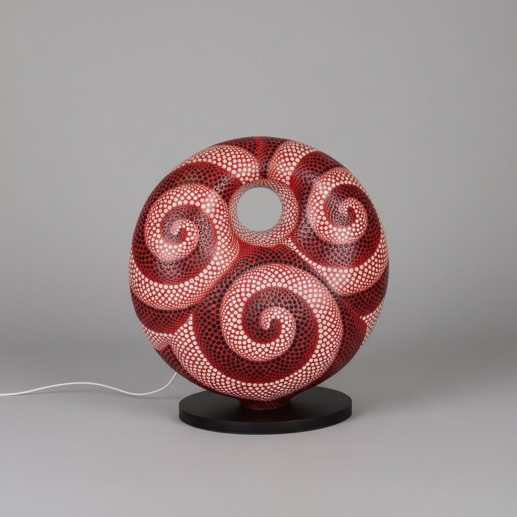 Koru Lamp - Red, Black, White