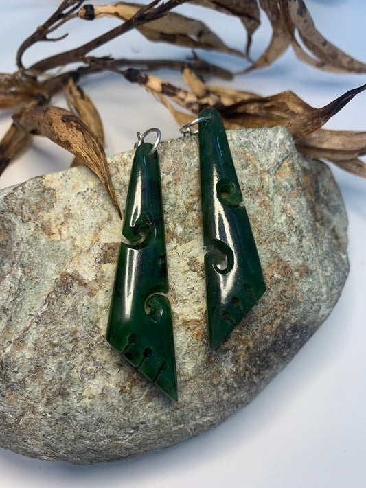 Jade Earrings - Koru