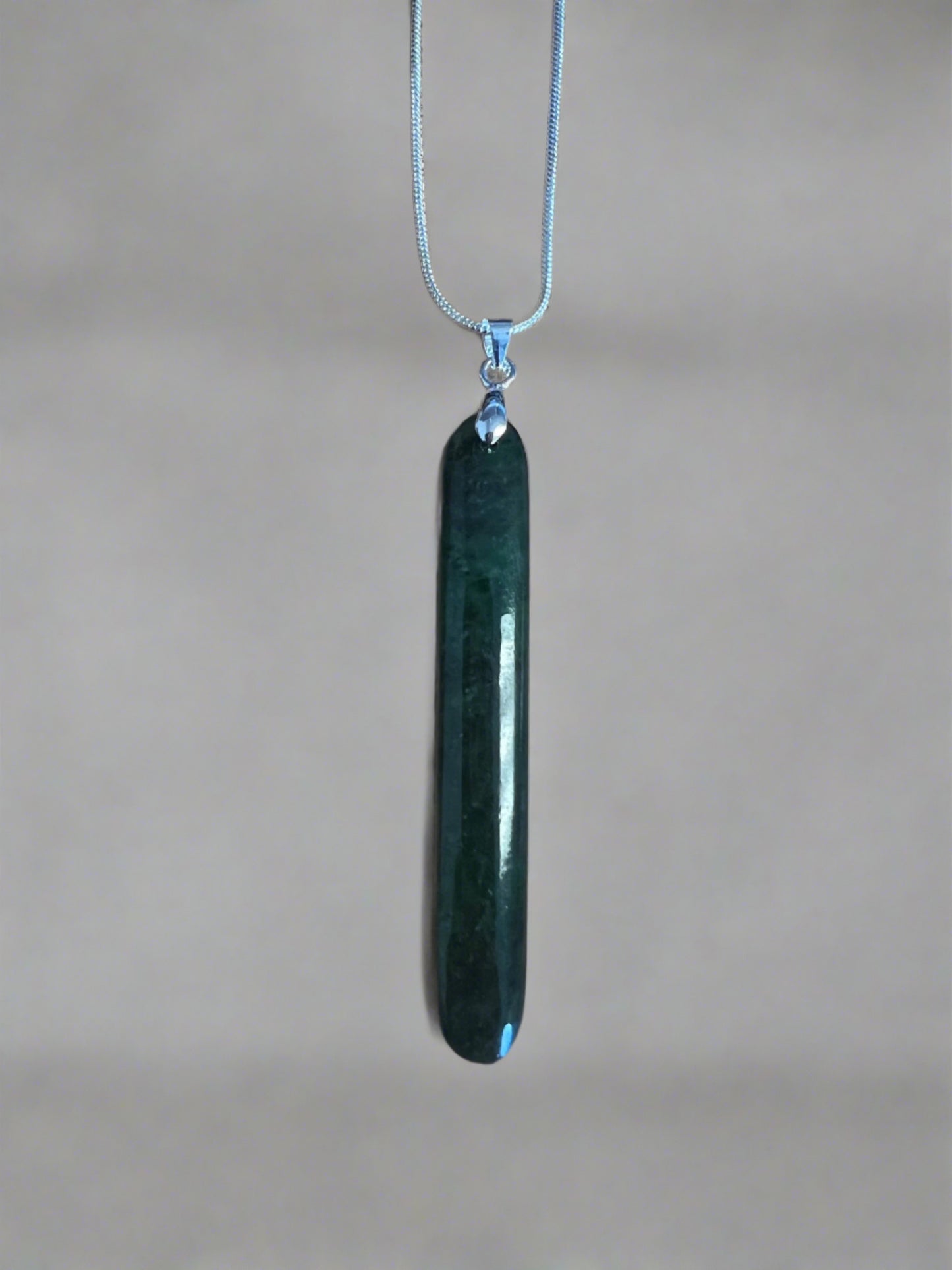 Jade Drop Pendant - 60mm