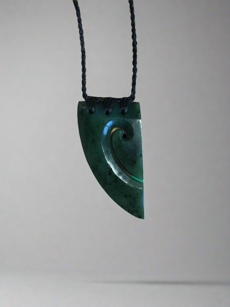 Two Koru Heart Pendants