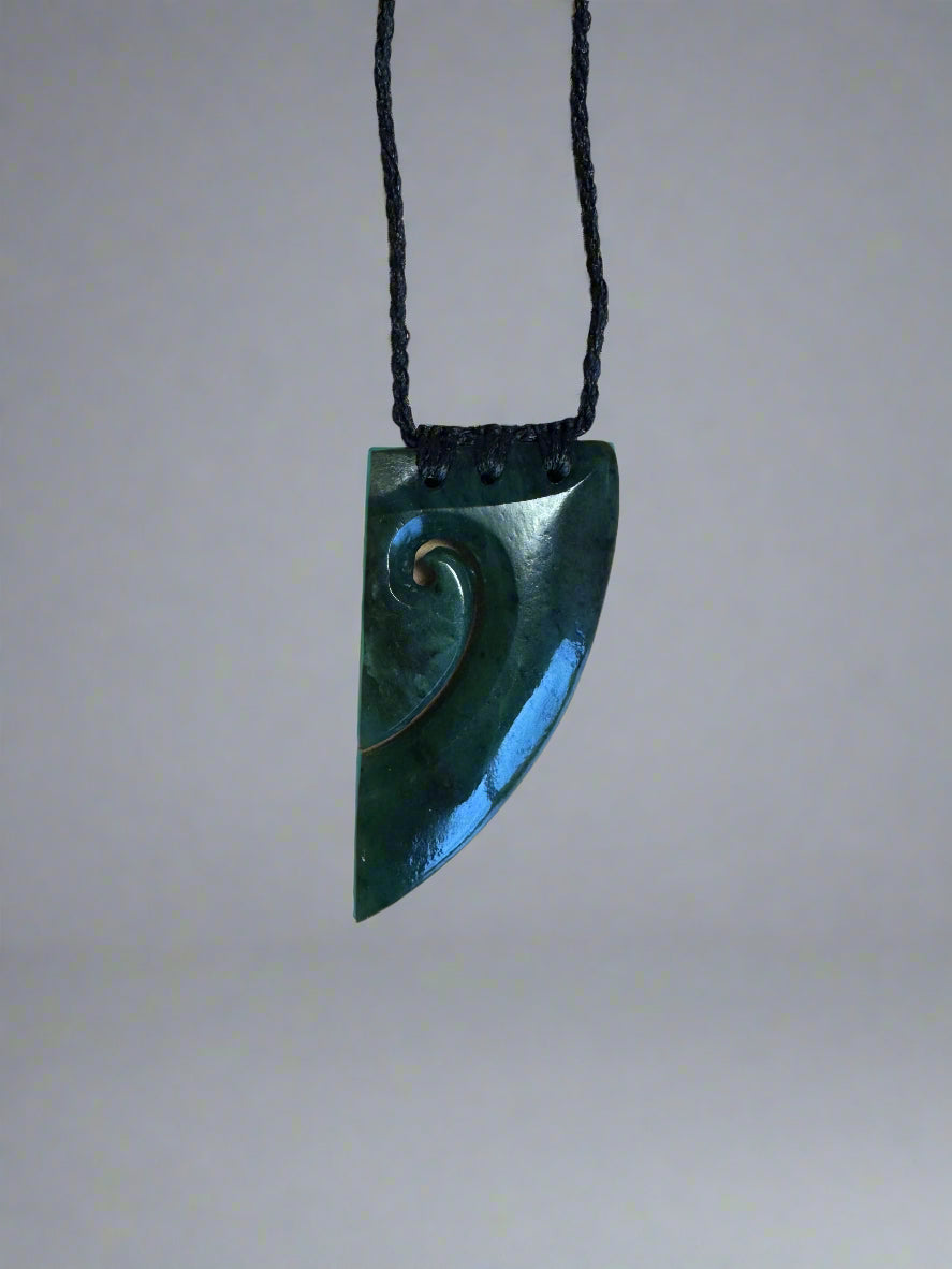 Two Koru Heart Pendants