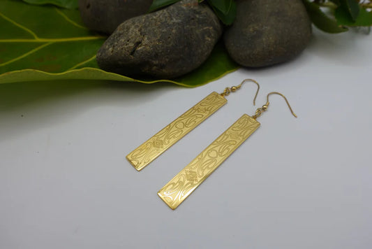 Manawa Roa Earrings - Gold