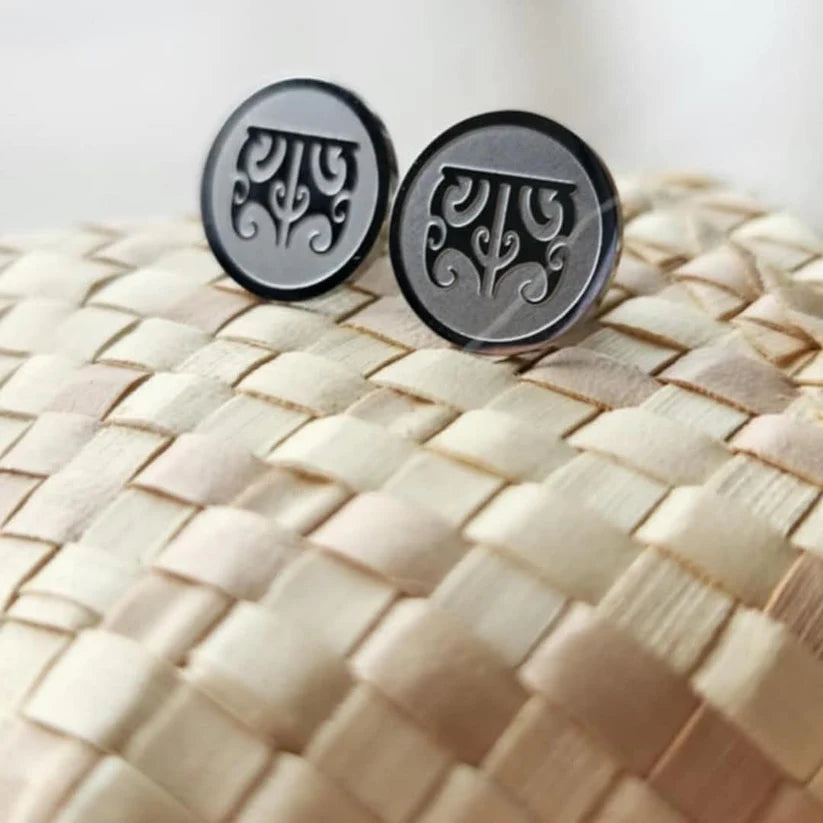 Moko Kauae Studs - Silver