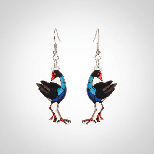 Pukeko Earrings