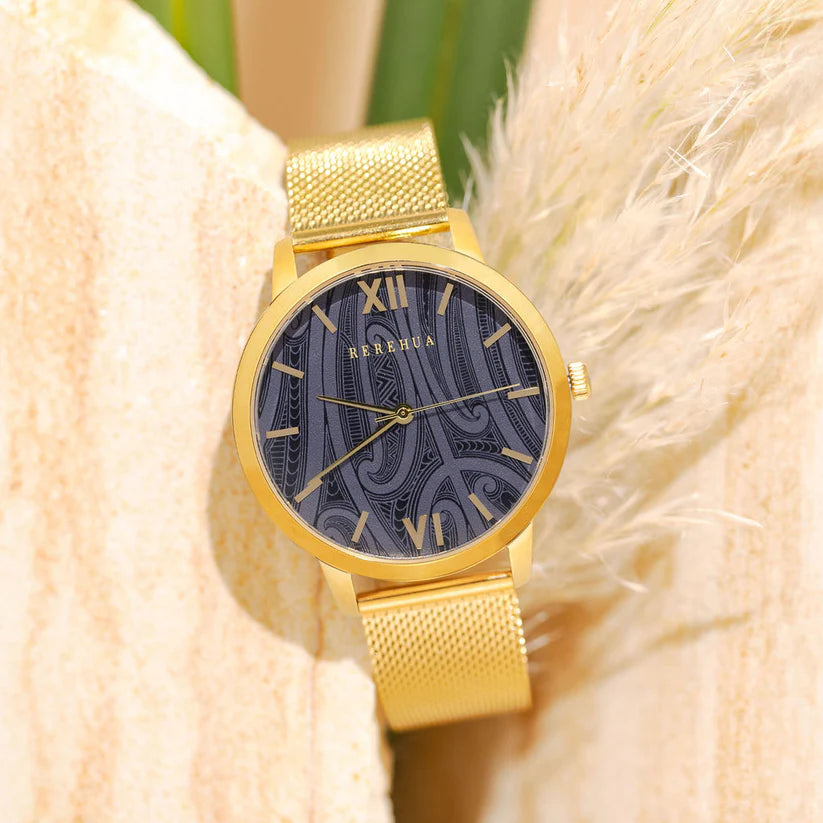 Awanui Watch - 42mm Gold