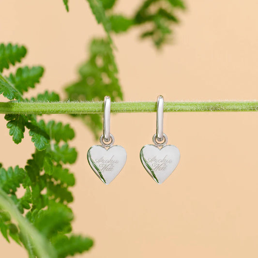 Aroha Nui Hoops - Silver