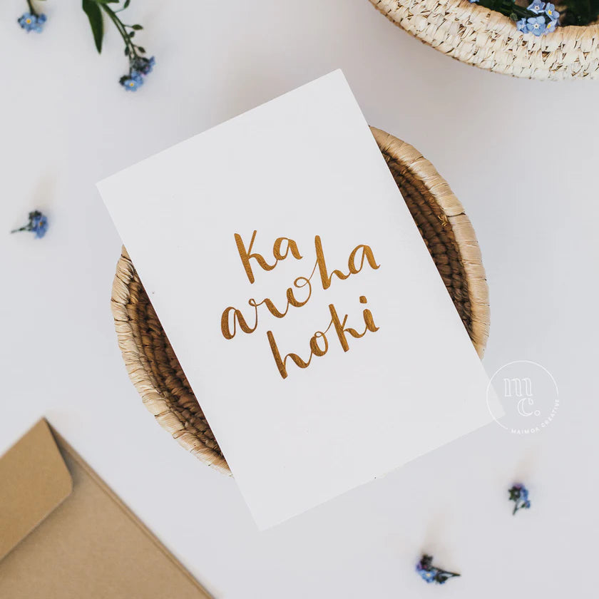 Ka aroha hoki - Card