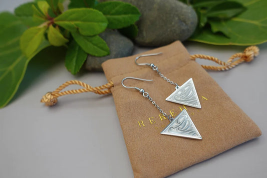 Tapatoru Drop earrings - Silver