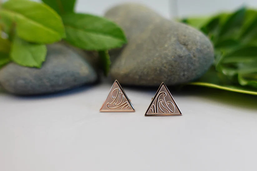 Tapatoru Studs - Rose Gold