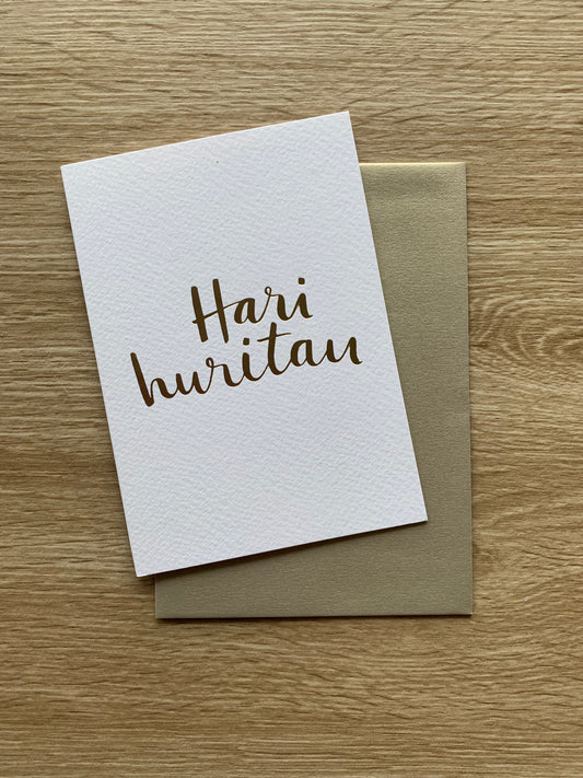 HARI HURITAU - Card