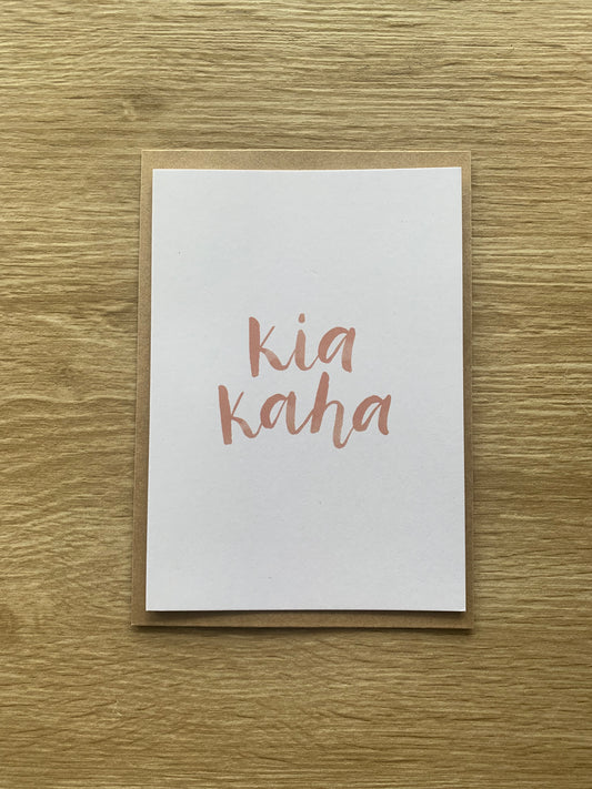 Kia Kaha - Card